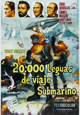 Poster 20.000 leguas de viaje submarino