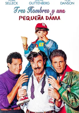 Poster de 3 hombres y una pequeña dama
