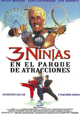 Poster 3 ninjas en el parque Mega Mountain