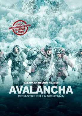Poster Avalancha, desastre en la montaña