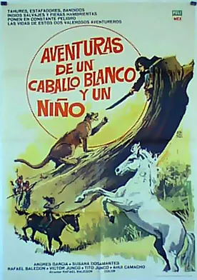 Poster Aventuras de un caballo blanco y un niño