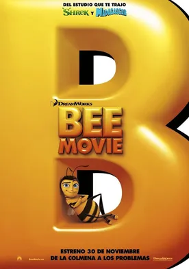 Poster Bee movie, la historia de una abeja