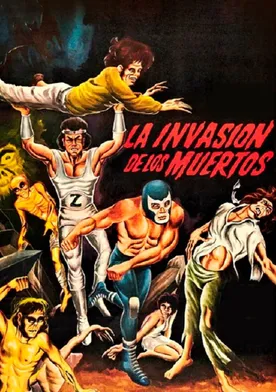 Poster Blue Demon y Zovek en La invasión de los muertos