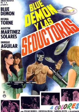 Poster Blue Demon y las invasoras