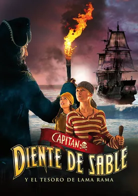 Poster Capitán Diente de Sable y el tesoro de Lama Rama