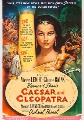 Poster César y Cleopatra