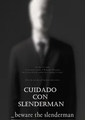 Poster Cuidado con Slenderman