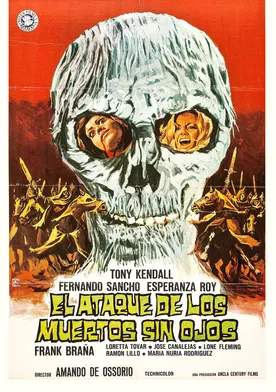 Poster El ataque de los muertos sin ojos