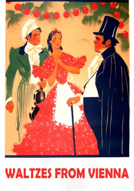 Poster El gran vals de Strauss