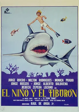 Poster El niño y el tiburón