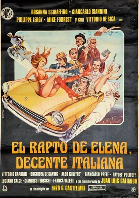 Poster El rapto de Elena, la decente italiana