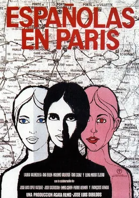 Poster Españolas en París