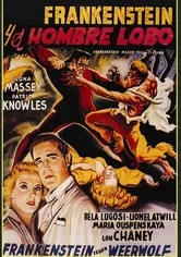 Poster de Frankenstein contra el hombre lobo