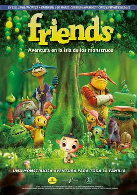 Poster Friends: Aventura en la isla de los monstruos