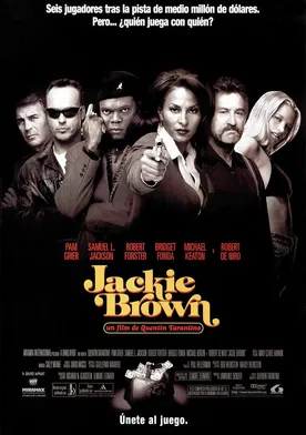 Poster Jackie Brown. Triple traición