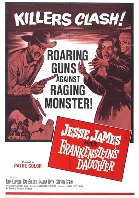 Poster de Jesse James vs la hija de Frankenstein