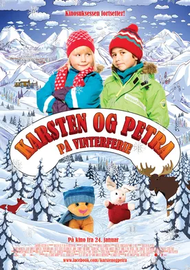 Poster Karsten og Petra på vinterferie