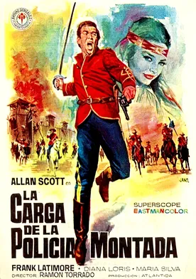 Poster La carga de la policía montada