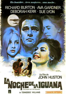 Poster de La noche de la iguana