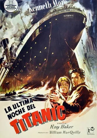 Poster La última noche del Titanic