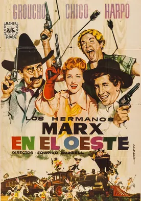 Poster Los hermanos Marx en el Oeste