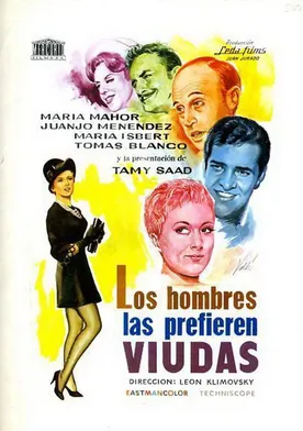 Poster Los hombres las prefieren viudas