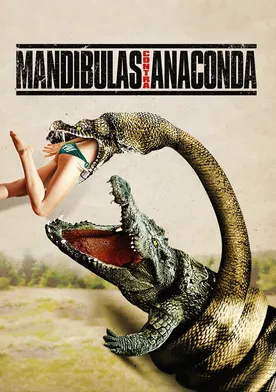 Poster Mandíbulas contra Anaconda