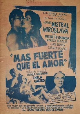 Poster Más fuerte que el amor