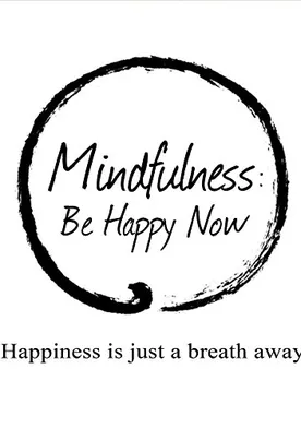 Poster Mindfulness: Be Happy Now