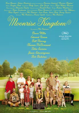 Poster Moonrise Kingdom. Un reino bajo la luna