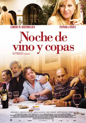 Poster Noche de vino y copas