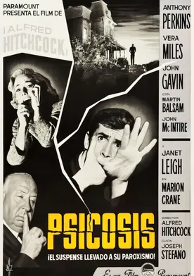 Poster Psicosis de Alfred Hitchcock