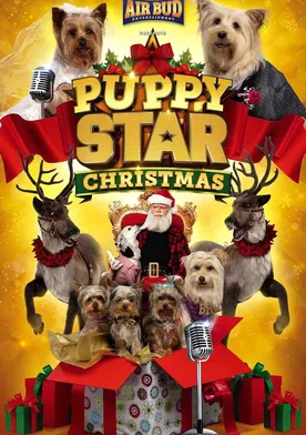 Poster Puppy Star Christmas