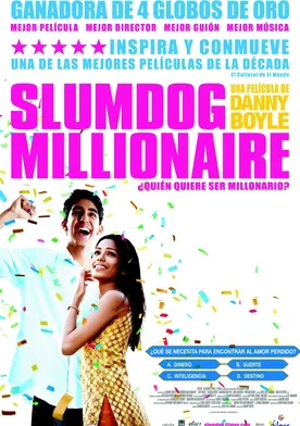 Poster Slumdog millionaire - ¿Quién quiere ser millonario?