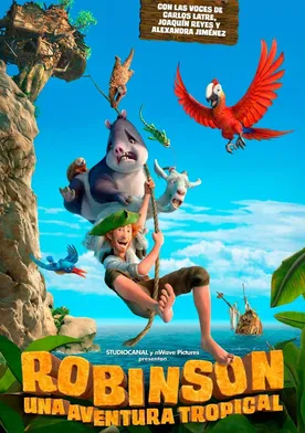 Poster de Las locuras de Robinson Crusoe