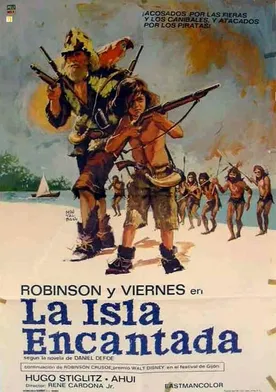 Poster Robinson y Viernes en la isla encantada