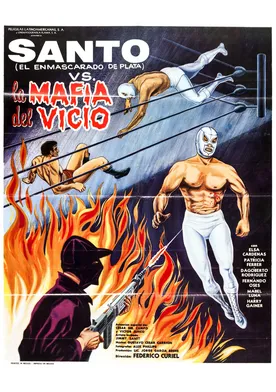 Poster Santo contra la mafia del vicio