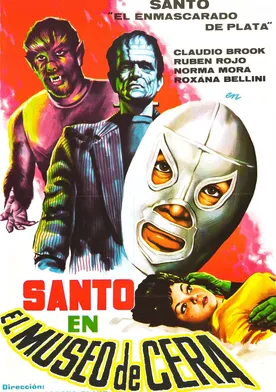 Poster Santo en el museo de cera