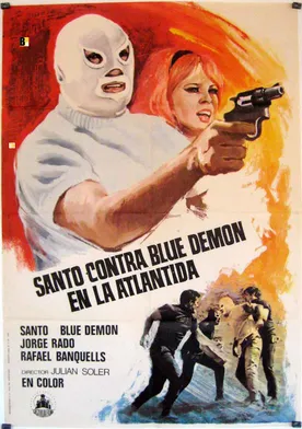 Poster de Santo vs. Blue Demon in Atlantis