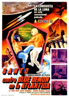 Poster Santo vs. Blue Demon in Atlantis