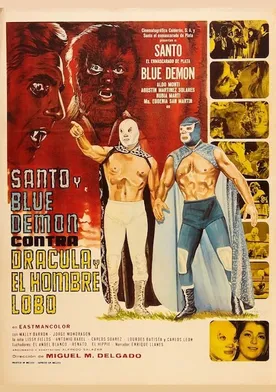 Poster Santo y Blue Demon vs Drácula y el Hombre Lobo