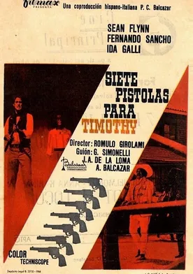 Poster Siete pistolas para Timothy