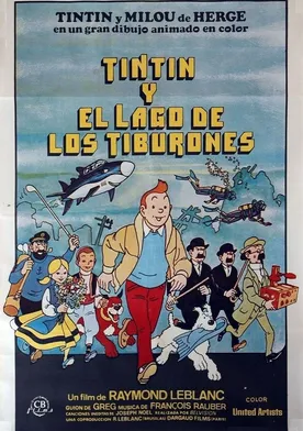 Poster Tintin y el lago de los tiburones