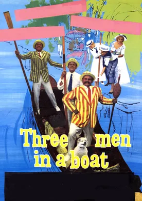 Poster Tres hombres en una barca