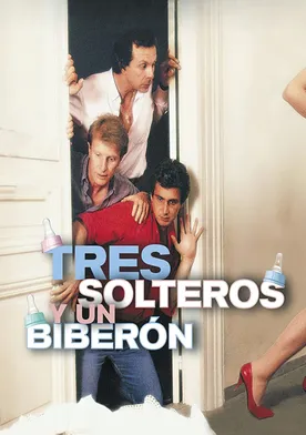 Poster Tres hombres y un biberón