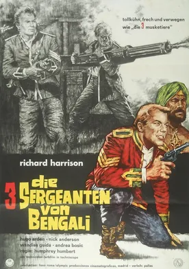 Poster Tres sargentos de Bengala