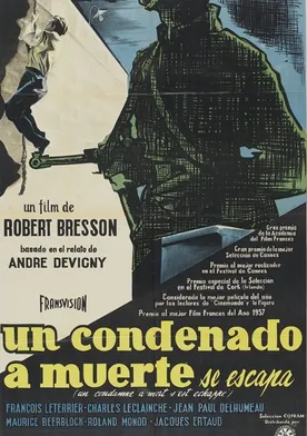 Poster Un condenado a muerte se ha fugado