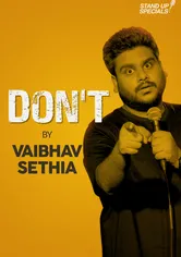 Poster Vaibhav Sethia: Don't