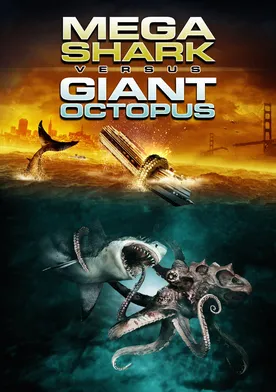 Poster Mega shark vs. Giant octopus