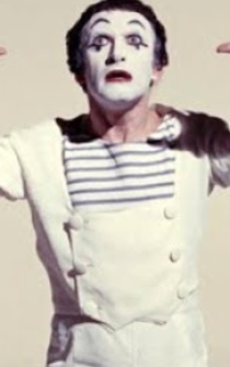 Poster Le mime Marcel Marceau